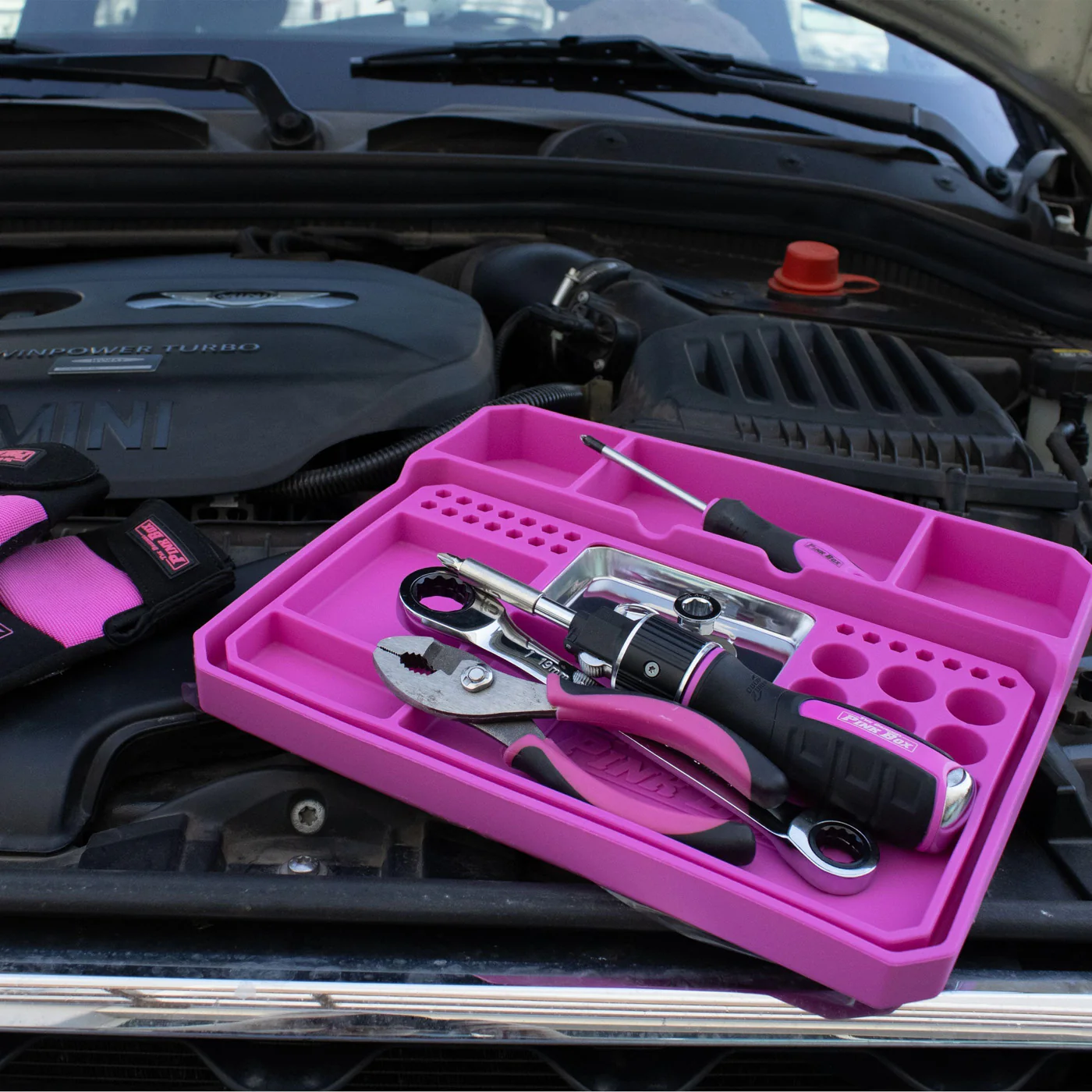 2-Piece Flexible Silicone Tool Tray Set - Image 4