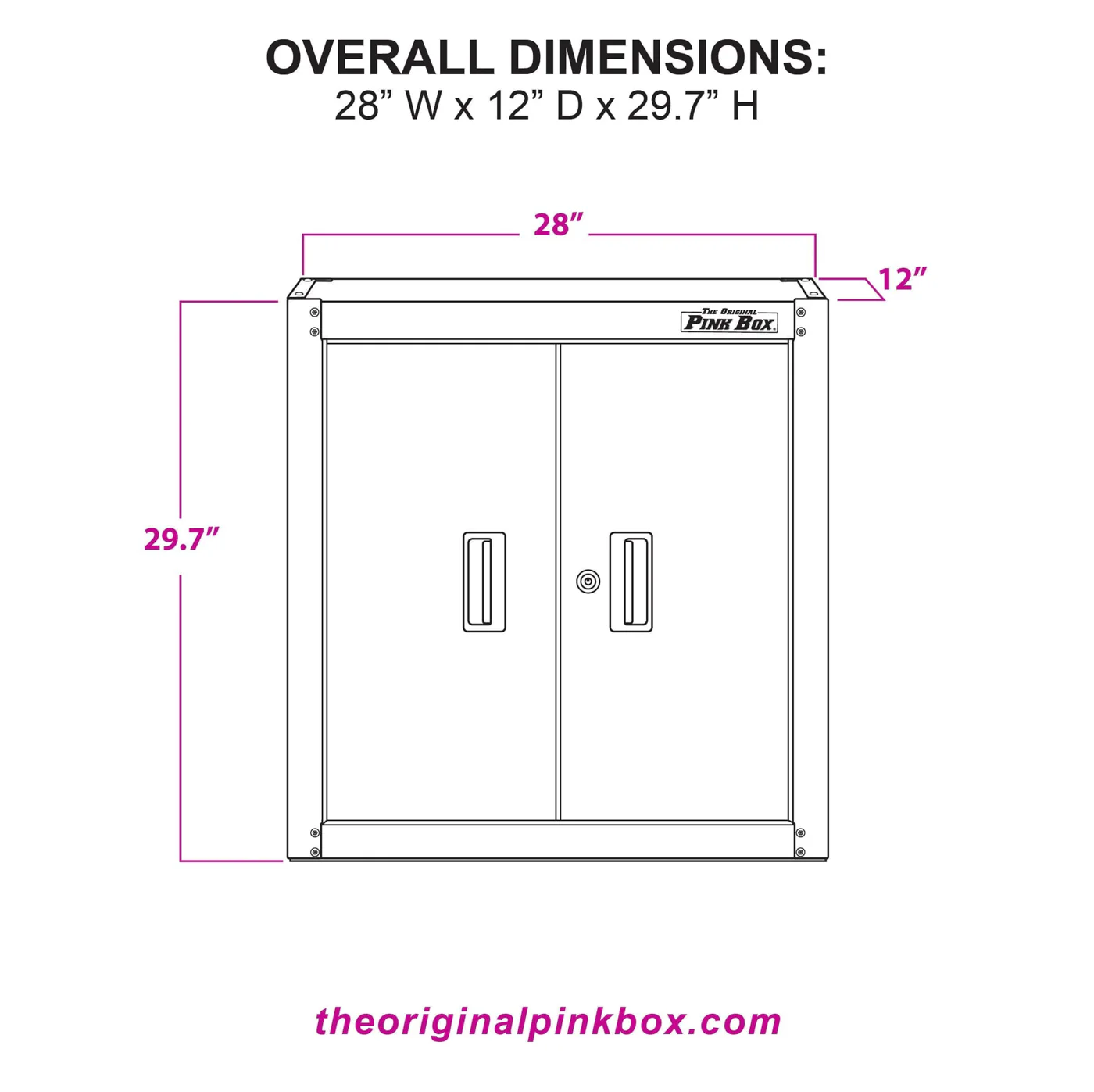 28-Inch 2-Door Wall Cabinet - Image 7