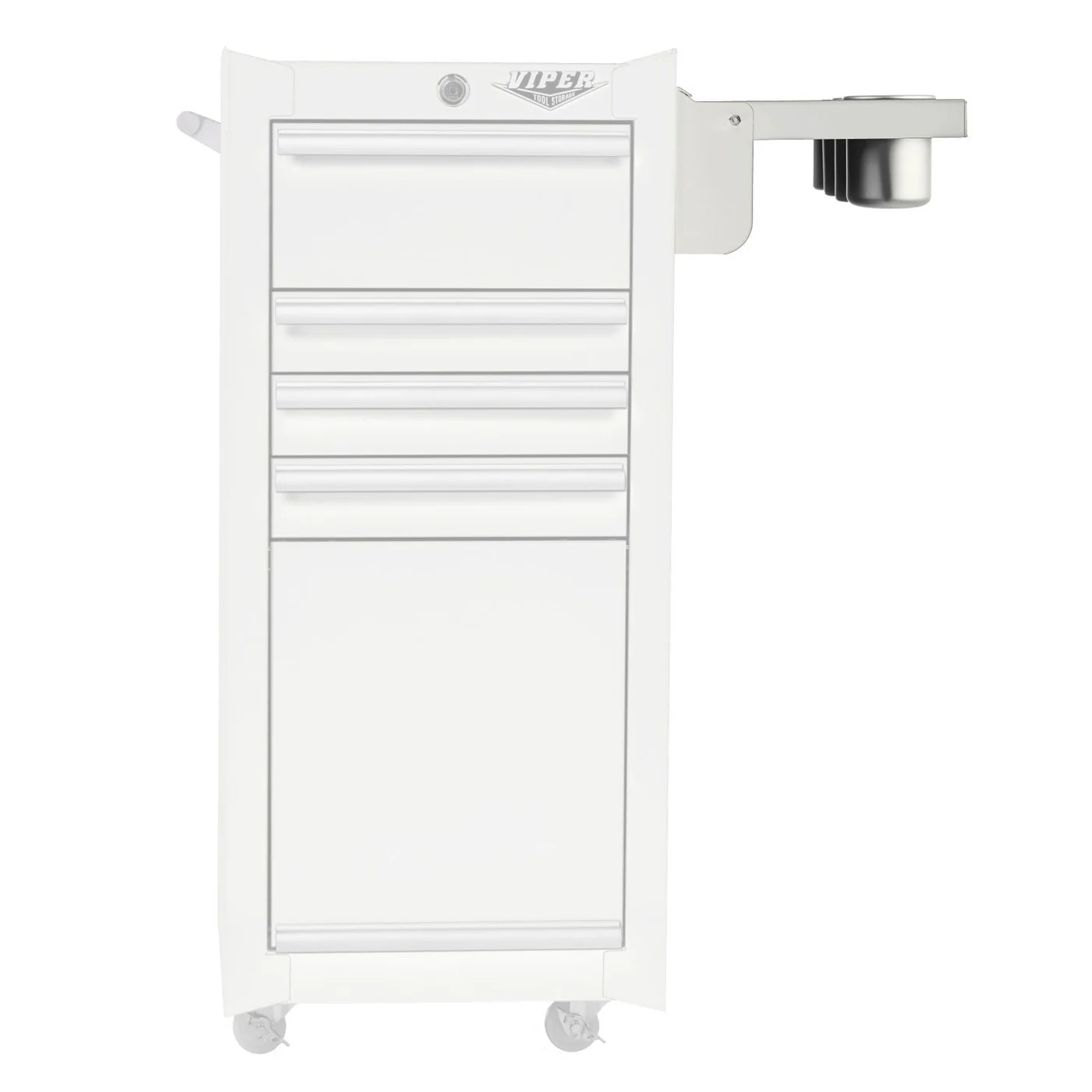 Folding Side Shelf with Power Strip for Salon Cart - Image 10