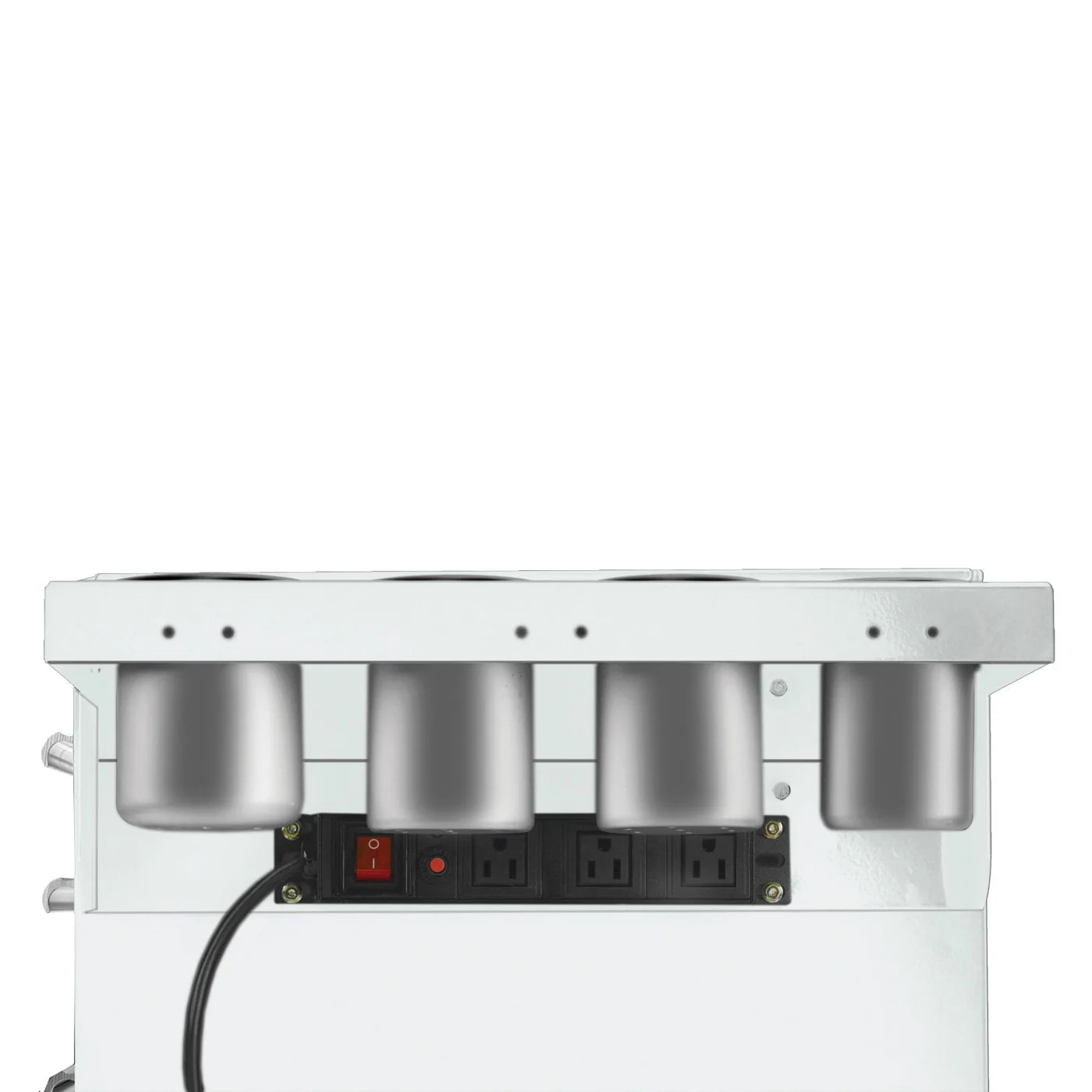 Folding Side Shelf with Power Strip for Salon Cart - Image 12