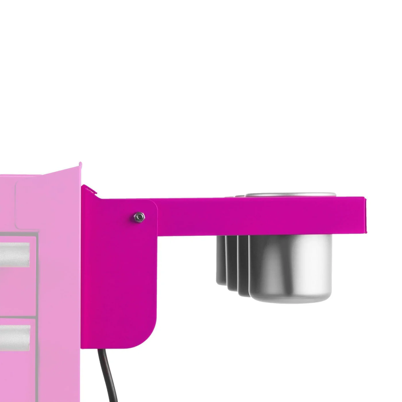 Folding Side Shelf with Power Strip for Salon Cart - Image 3