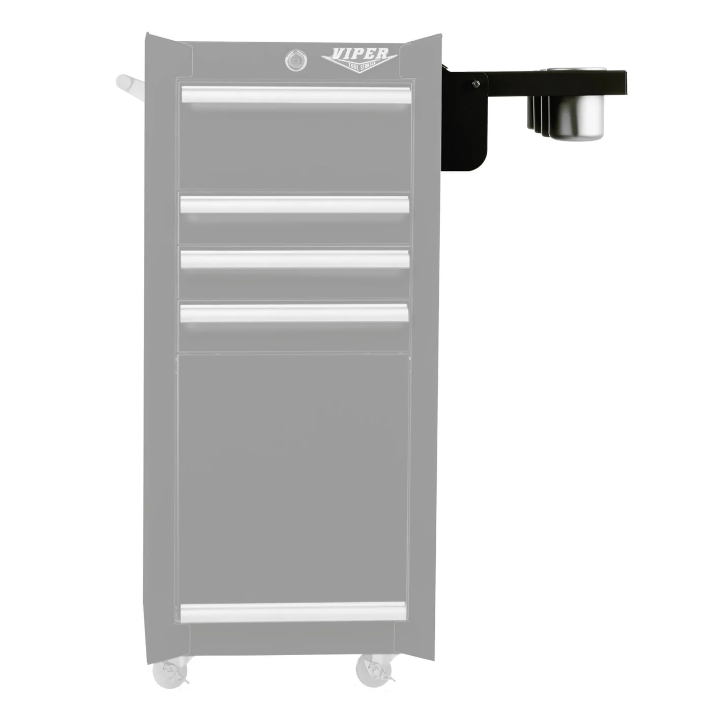 Folding Side Shelf with Power Strip for Salon Cart - Image 6