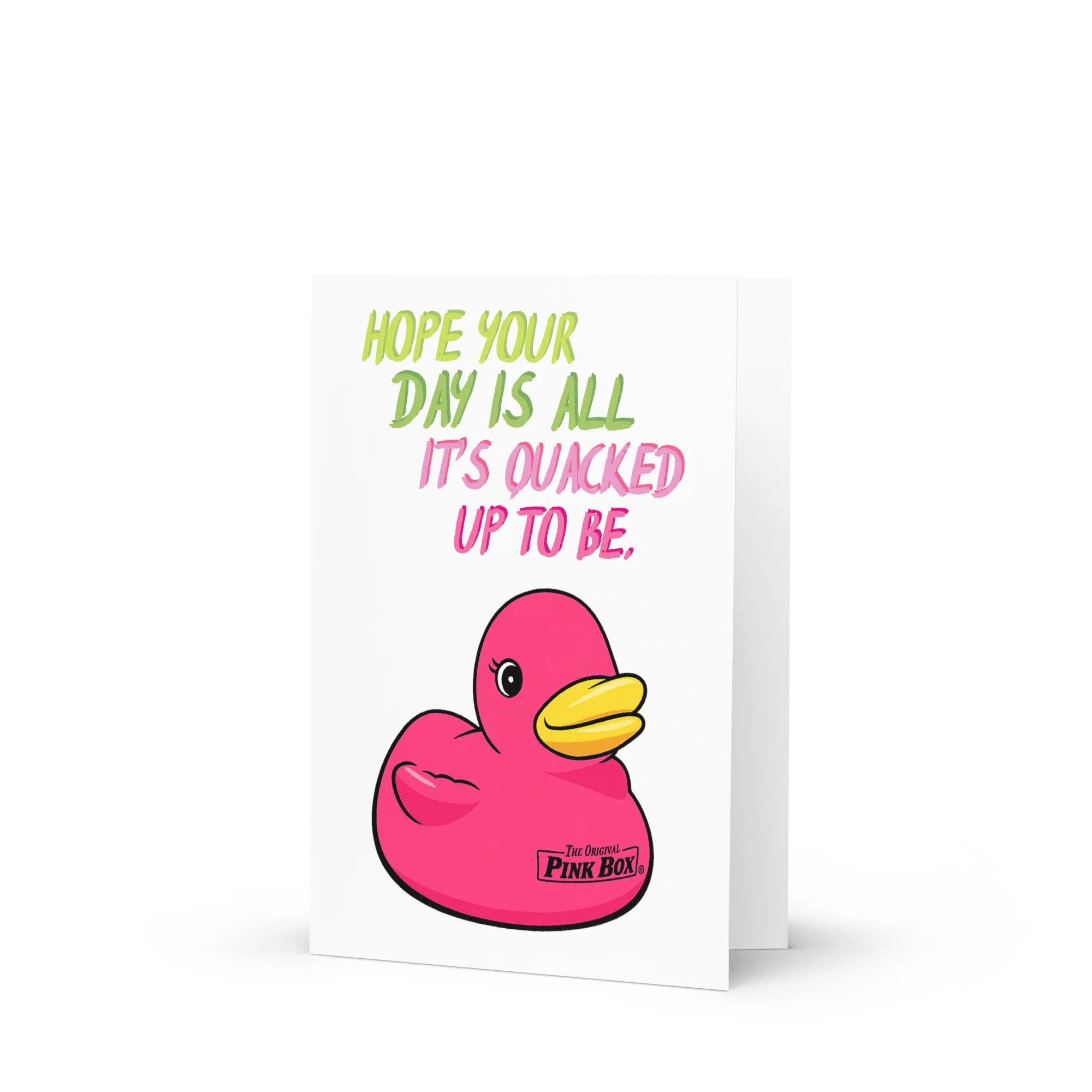 The Original Pink Box® Signature Duck Greeting Card
