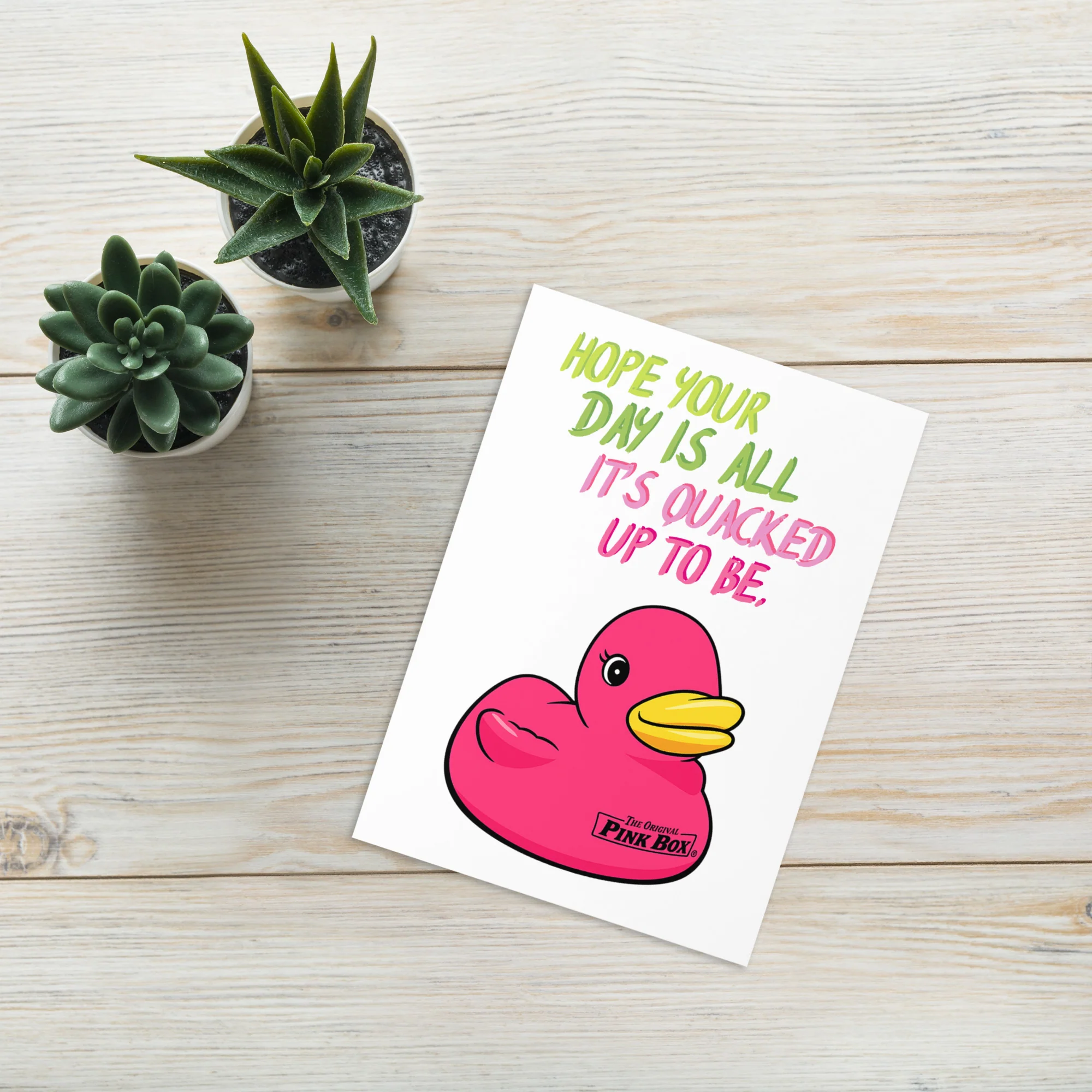 The Original Pink Box® Signature Duck Greeting Card - Image 2