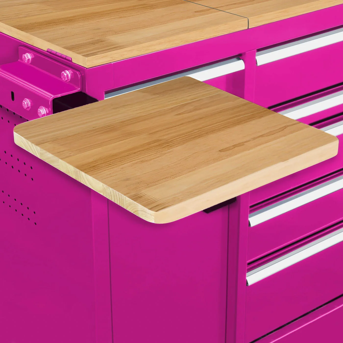 Wood Shelf Bracket for 60-Inch 7-Drawer Workstation - Image 2